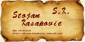 Stojan Kasapović vizit kartica